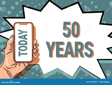 Inspiration Showing Sign 50 Years. Word Written on Honoring Ruby