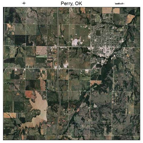Aerial Photography Map Of Perry Ok Oklahoma