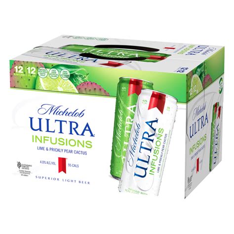 Michelob Ultra Flavors Lime Cactus Slim Can Beer 12pk Hy Vee Aisles