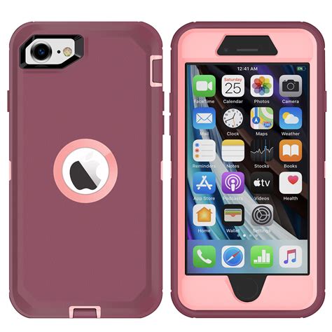 For Apple Iphone Se 2nd 2020 Case Heavy Duty Shockproof Cover Wscreen