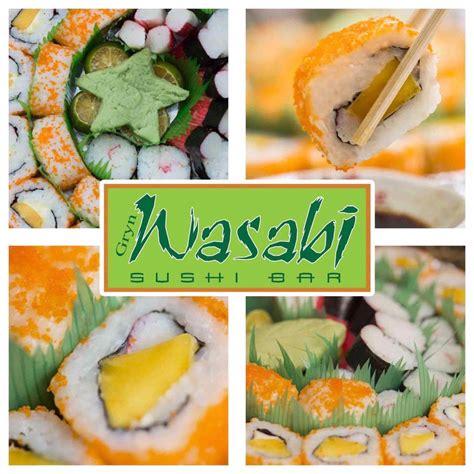 gryn wasabi sushi bar menu null null booky