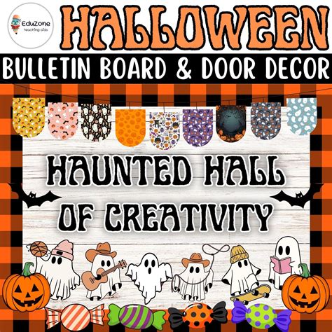 Spooktacular Halloween Bulletin Board And Door Decor Craft Kit For A