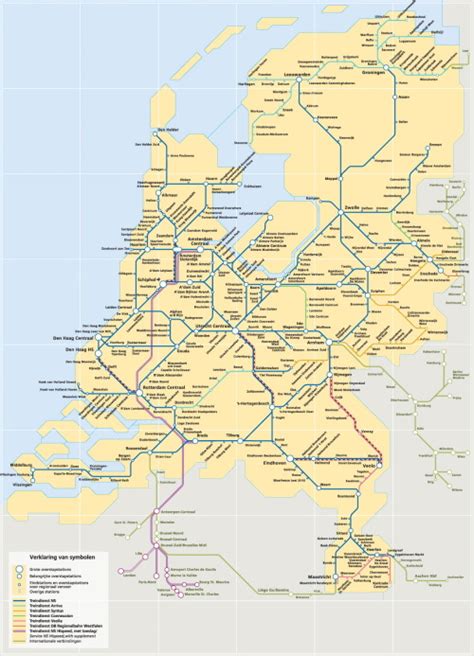 Train Map Of The Netherlands Maps On The Web