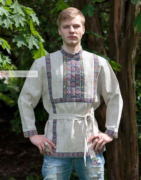Russian Shirt For Men Russian Clothing Russian Shirts Slavic Clothing