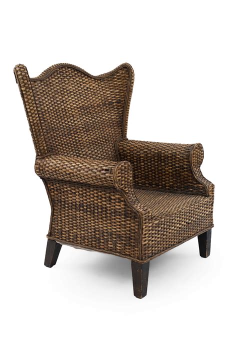 Rattan Wicker Wingback Chair Juliet Stay