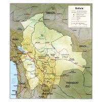 Grande Mapa Pol Tico Y Administrativo De Bolivia Con Carreteras 441
