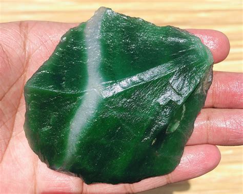 Beautiful Natural Green Jade Rough Gemstone Wholesale Price Etsy