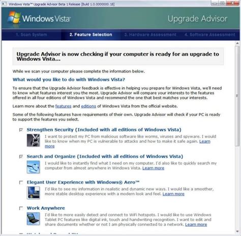 Windows Vista Upgrade Advisor Untuk Windows Unduh