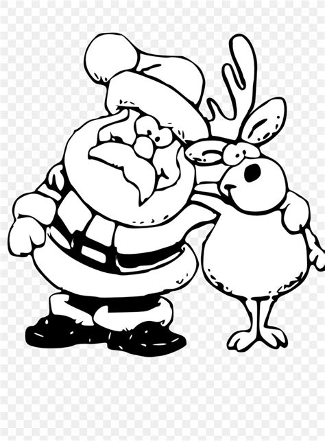 Reindeer Clipart Black And White Santa And Reindeer Dibujos Navidad My Xxx Hot Girl