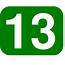 Green Rounded Rectangle With Number 13 Clip Art Free Vector / 4Vector