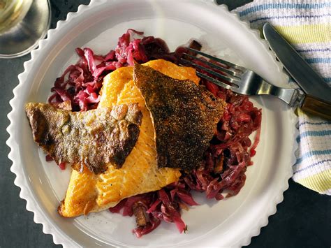 Star chef tom colicchio uses both apple cider and apple cider vinegar to braise cabbage wedges so they're fruity and tangy. Crispy Skin Arctic Char with Butter-Braised Cabbage from ...