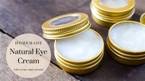 Homemade Natural Eye Cream Full Recipe And Tutorial Youtube