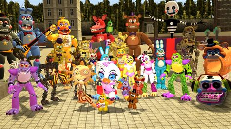 all glamrocks daycare attendants security staff and others shattered in garry s mod fnaf sb