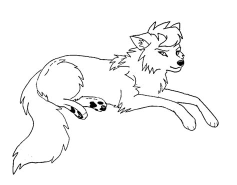 13 Pics Of She Wolf Anime Coloring Pages Wolf Coloring Pages