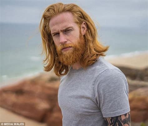 Salesman Grows Ginger Beard And Becomes Gq Model Daily Mail Online