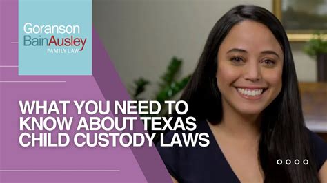 What You Need To Know About Texas Child Custody Laws Youtube