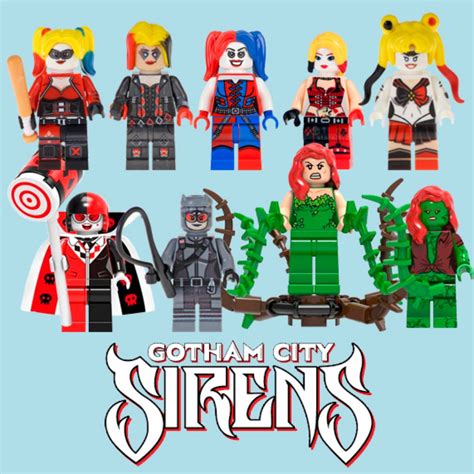 Lego Like Dc Gotham City Sirens Harley Quinn Poison Ivy Catwoman Set 9