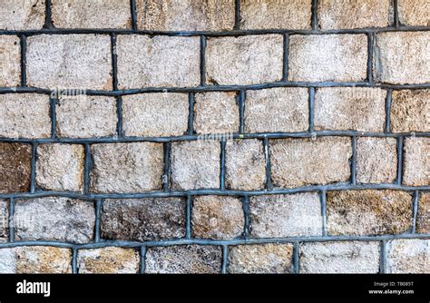 Weathered Grey Stone Wall As Background Texture Natural Stones Masonry