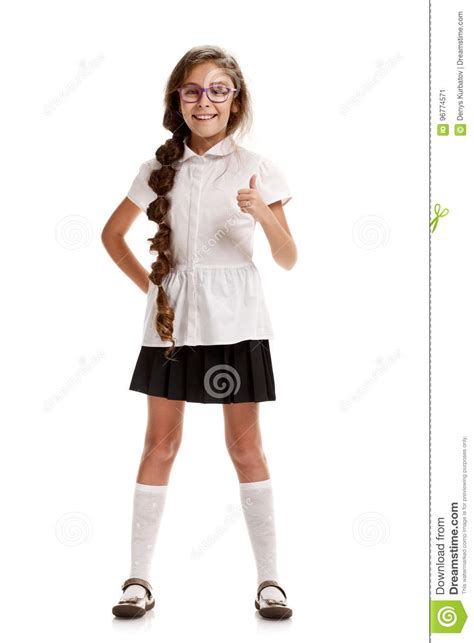 Schoolgirl Gesturing Ok Stock Image Image Of Person 96774571