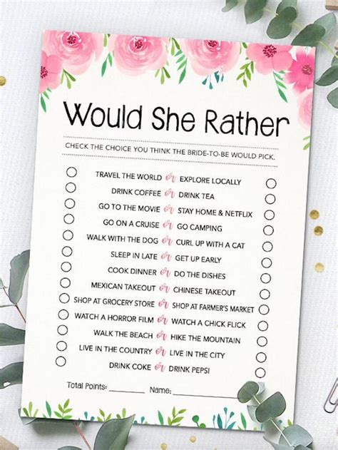 Xxx Would She Rather Game Printable Adult Bachelorette Party Games Atelier Yuwaciaojp
