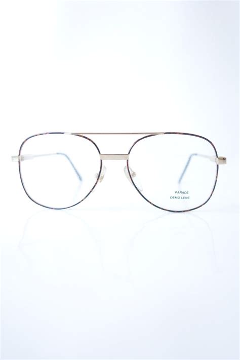 vintage oversized mens aviator eyeglasses 1980s oversized etsy aviator eyeglasses mens