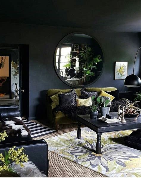 25 Awesome Dark Bohemian Decor Fancydecors Black Living Room Dark