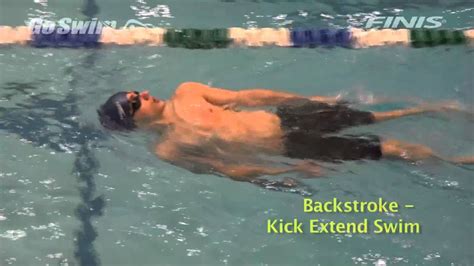 Backstroke Kick Extend Swim Youtube