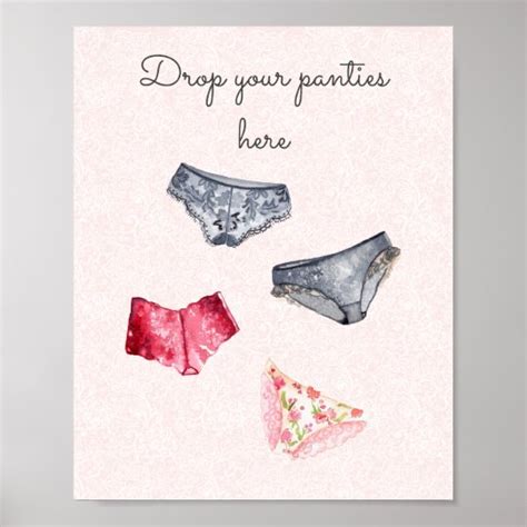 Drop Your Panties Here Panty Game Sign Zazzle Com