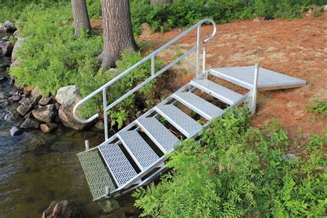 Docking a boat can often be intimidating and stressful, especially for those just getting started with boating. Photo Gallery: Aluminum Dock Stairs - Boat Docks | Outdoor ...