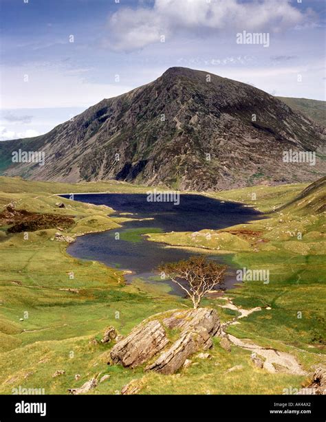 View To Pen Yr Ole Wen Across Llyn Idwal Snowdonia National Park