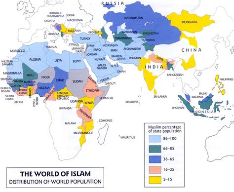 The World Of Islam Maps Islam Map Islamic World