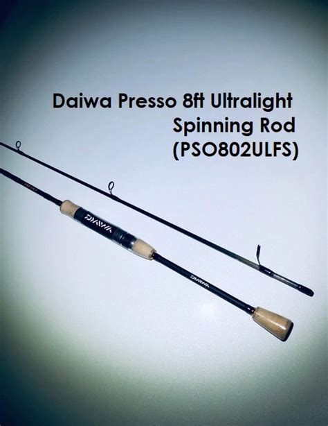 Daiwa Presso 8ft Ultralight Spinning Rod PSO802ULFS