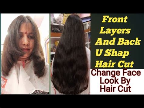 The differentiating lengths of the layers give the hair a sense of dimension and movement. Front Layers Cut and Back U Shape hair Cut/change face ...