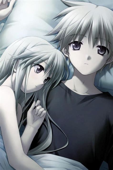 Anime Couples In Bed Hugging Anime Wallpaper Hd