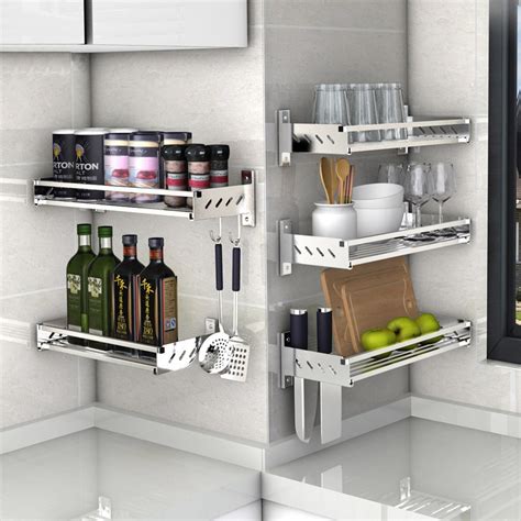 Check out these genius kitchen storage hacks and solutions that you can totally afford. 304 Stainless Steel Kitchen Storage Holders Racks Pantry ...