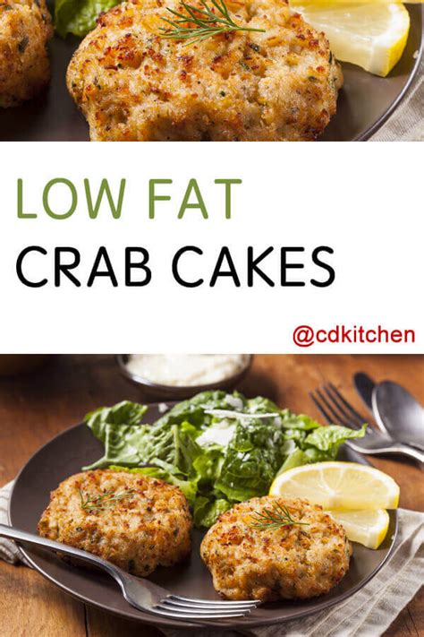 Low cholesterol recipes & meats. Low Fat Crab Cakes Recipe | CDKitchen.com