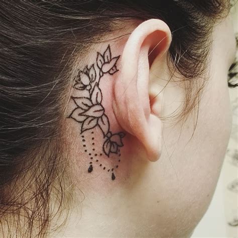 70 Best Behind The Ear Tattoos For Women