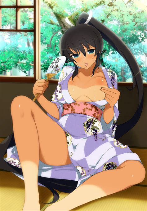 Rule 34 Black Hair Breasts Female Female Only Homura Senran Kagura