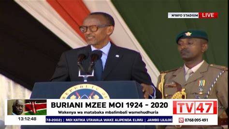 President Paul Kagame S Speech At Presidents Moi S Memorial Youtube