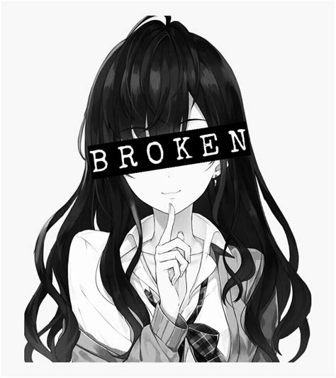 Depressed Anime Pfpf Anime Depression Broken Hair Brown Animegirl
