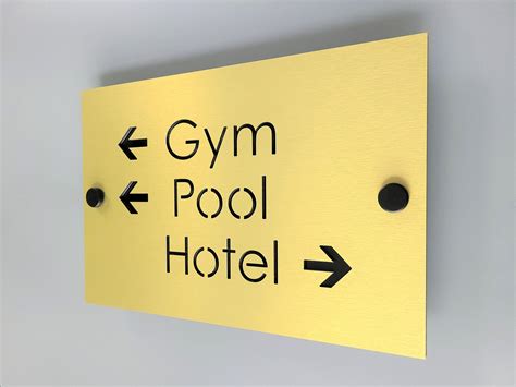 Custom Directional Sign Hotel Room Directional Signs Wayfinding Signs