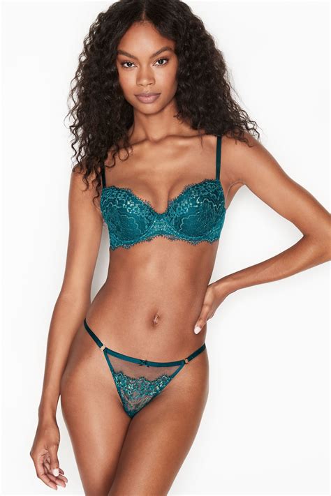 buy victoria s secret teal star mesh lace g string panty from the next uk online shop