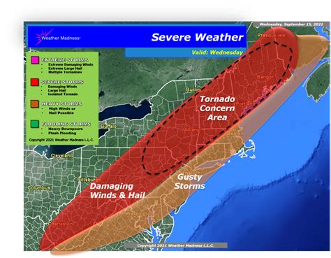 Weather Madness Severe Storms May Produce Damaging Winds Large Hail
