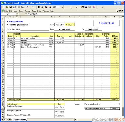 14 Excel Templates For Expenses Doctemplates