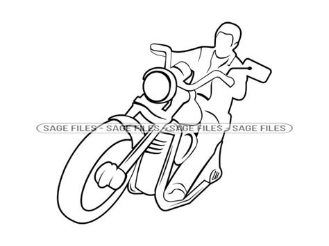 Motorcycle Outline 6 Svg Motorcycle Svg Motor Bike Svg Etsy