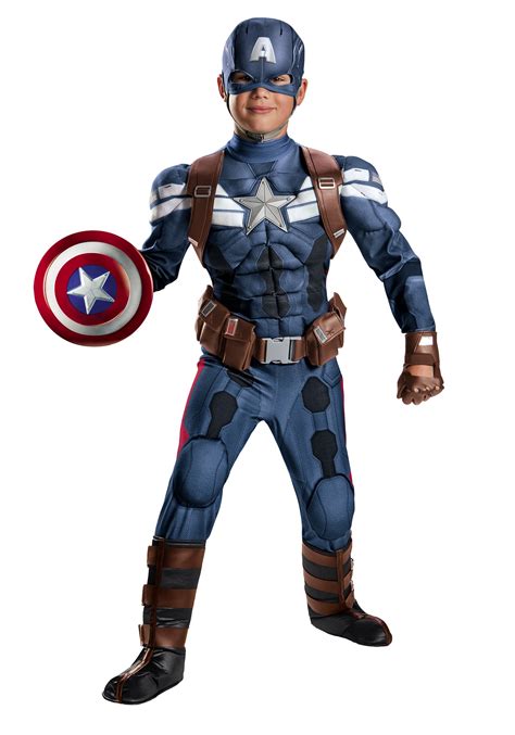 Boys Stealth Captain America Movie 2 Prestige Costume Halloween