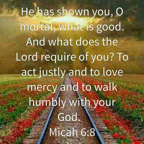 Micah 68 Spiritual Truth Very Best Quotes Scripture Verses