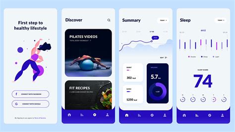 gym chatbot mobile figma template free free figma template