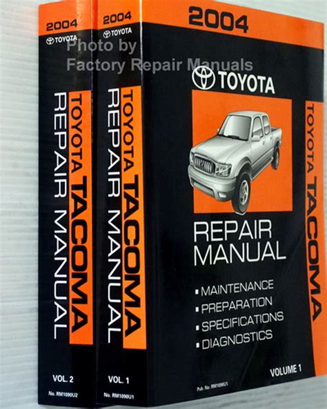 2004 Toyota Tacoma Factory Service Manual Set Original Shop Repair