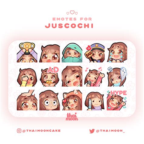 Review Draw Cute Chibi Emotes Custom For Twitch Or Discord Emotes Hot